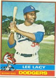 1976 Topps Baseball Cards      099      Lee Lacy